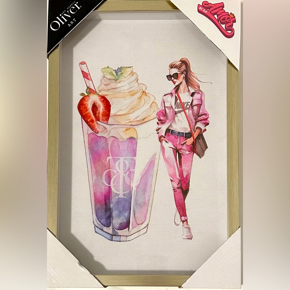 Oliver Gal Art Canvas Luxury Milkshakes Tiffany & Co. Nike